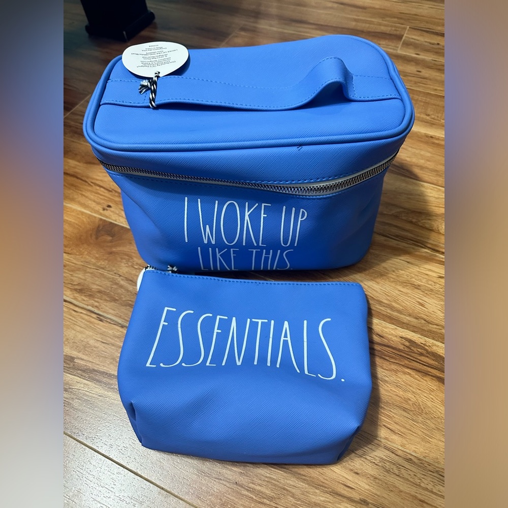 Two Rae Dunn makeup bags